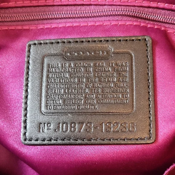 Coach Carly Black Leather Carryall Satchel Bag Tote Shoulder Bag J0878-13236